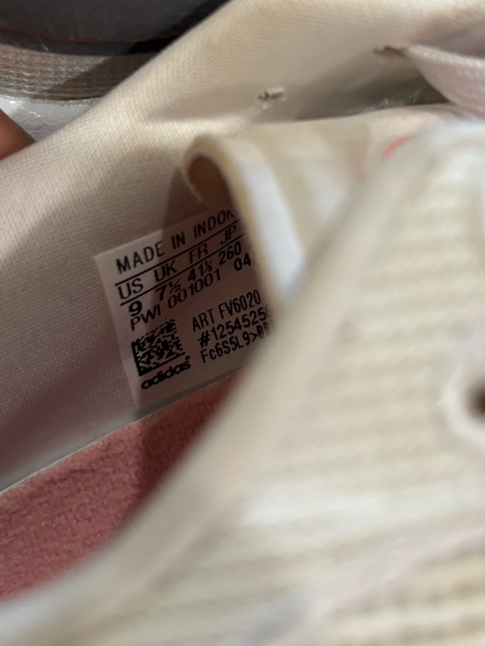 Adidas Supernova W running shoe
 White Pink Gray Athletic Shoes - Picture 7 of 9